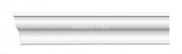 Плинтус потолочный DECOMASTER D110ДМ (43x43x2000) ударопрочный, белый, под покраску