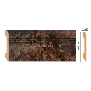 Плинтус напольный Мрамор коричневый DECOMASTER D105-713ДМ (107x12x2400) Плинтус напольный Мрамор коричневый DECOMASTER D105-713ДМ (107x12x2400)