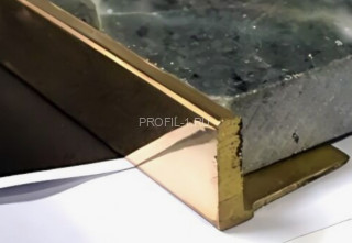 Латунный разделительный L-профиль для подгонки полов TС 125 OS 12 шлифованный 2,7м Латунный разделительный L-профиль для подгонки полов TС 125 OS 12 шлифованный 2,7м